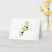 Olive Branch Karte (Gelbe Blume)