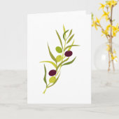 Olive Branch Karte (Gelbe Blume)