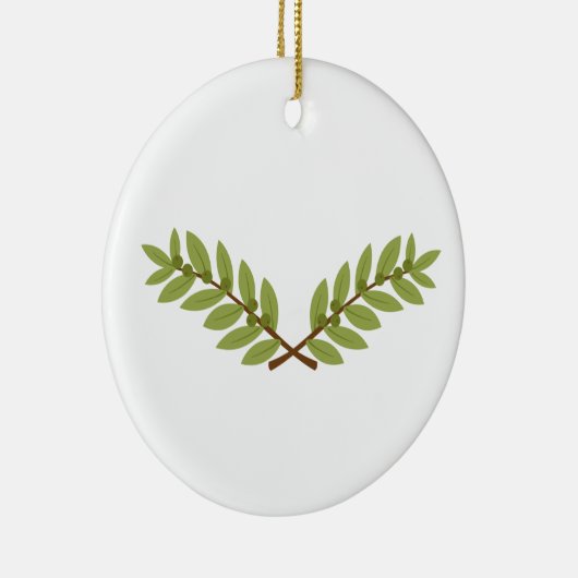 Olive Branch Keramik Ornament (Rechts)
