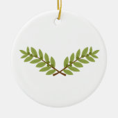 Olive Branch Keramik Ornament (Vorne)