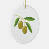 Olive Branch Keramik Ornament (Rechts)