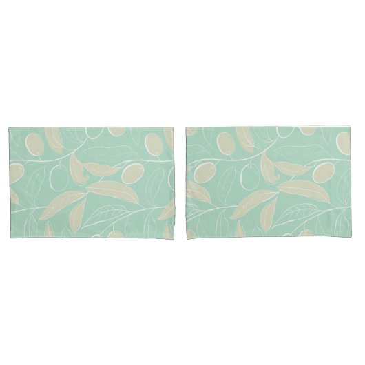 Olive Branch Kissenbezug (Vorderseite-Set)