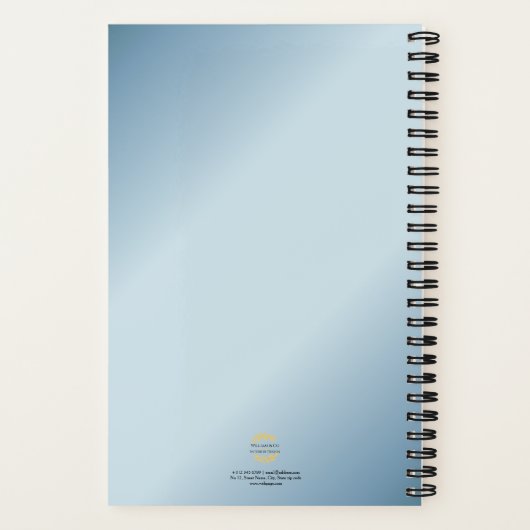 Olive Branch Kreath Beruflich Moderne Minimalistis Notizblock (Rückseite)