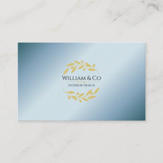 Olive Branch Kreath Beruflich Moderne Minimalistis Visitenkarte (Vorderseite)