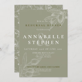 Olive Branch Mediterranean Chic Probe Dinner Einladung