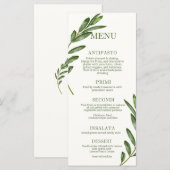 Olive Branch Menü Menükarte (Vorne/Hinten)