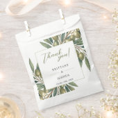 Olive Branch Moderne mediterrane Hochzeit Geschenktütchen (Ausgeschnitten)