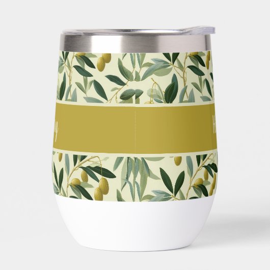 Olive Branch Monogram Name (Links)