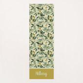 Olive Branch Monogram Name Yogamatte (Vorderseite)