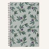 Olive Branch-Musternotebook Notizblock (Vorderseite)