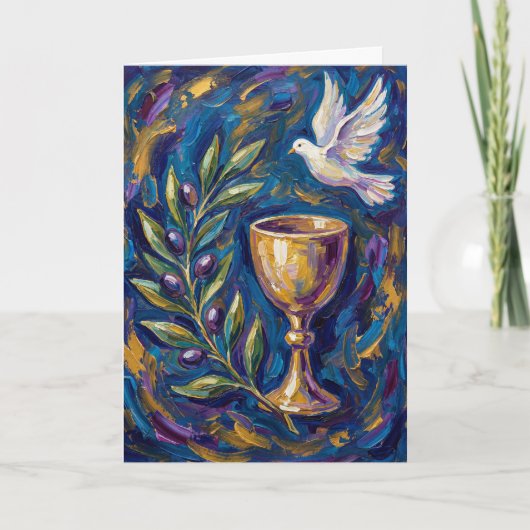Olive Branch of Peace Easter Card Karte (Vorderseite)