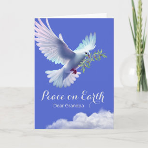 Olive Branch Opa Christmas Peace Dove Karte