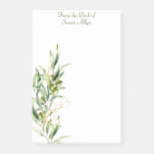Olive Branch Post-It® Notes, 4" x 6" Post-it Klebezettel (Vorderseite)