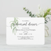 Olive Branch Probe Dinner Einladung (Stehend Vorderseite)