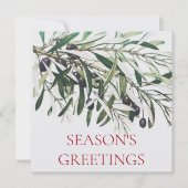 "OLIVE BRANCH"-SAISON FLAT CHRISTMAS KARTE (Vorderseite)