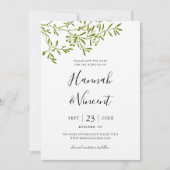 Olive Branch Save the Date Karte (Vorderseite)