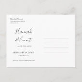 Olive Branch Save the Date Postkarte (Rückseite)