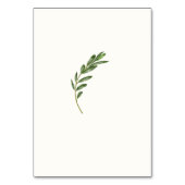 Olive Branch Tischkartennummer Tischnummer (Rückseite)