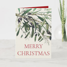 "OLIVE BRANCH" VINTAGE CHRISTMAS GREETCARD KARTE
