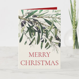 "OLIVE BRANCH" VINTAGE CHRISTMAS GREETCARD KARTE