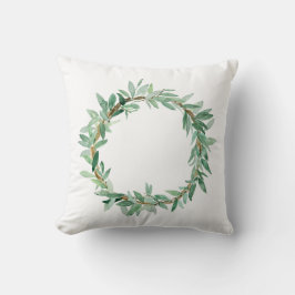 Olive Branch Watercolor Kissen