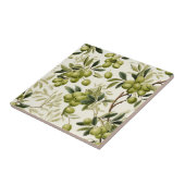 Olive Branch Watercolor Pattern Mediterranean Fliese (Seite)