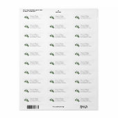 Olive Branch Wedding Address Label (Vorne)