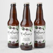 Olive Branch Wedding Beer Label Bierflaschenetikett (Flaschen)