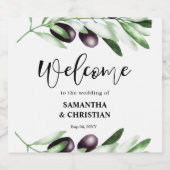 Olive Branch Wedding Beer Label Bierflaschenetikett (Einzelnes Label)