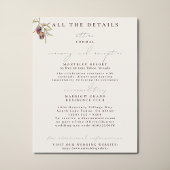 Olive Branch Wedding Details Karten