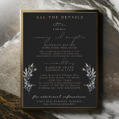Olive Branch Wedding Details Karten