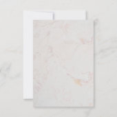 Olive Branch Wedding Elegante Script Imitate Gold  RSVP Karte (Rückseite)