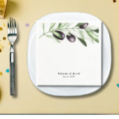 Olive Branch Wedding Serviette