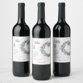 Olive Branch Wedding Tischnummer Wine Labels Weinetikett (Flaschen)