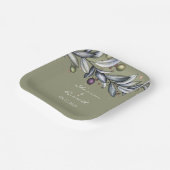 Olive Branch Wedge 7" Papierplatte Pappteller (Gewinkelt)
