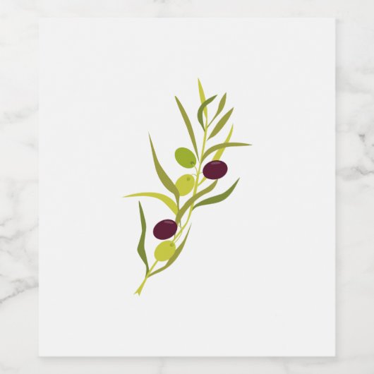 Olive Branch Weinetikett (Einzelnes Label)
