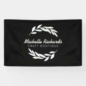 Olive Branch Wreath Logo Banner (Horizontal)