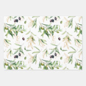 Olive Branches Assorted Wrapping Paper Geschenkpapier Set (Vorderseite)