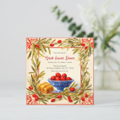 Olive Branches & Baklava: Eine griechische Osteran Einladung (Stehend Vorderseite)