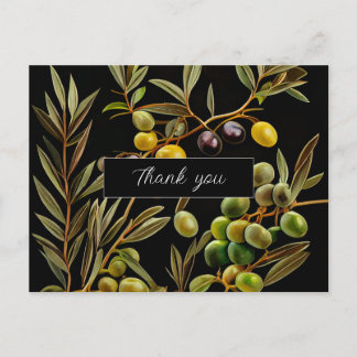 Olive Branches of Dankbarkeit: Danke, Cards Postkarte