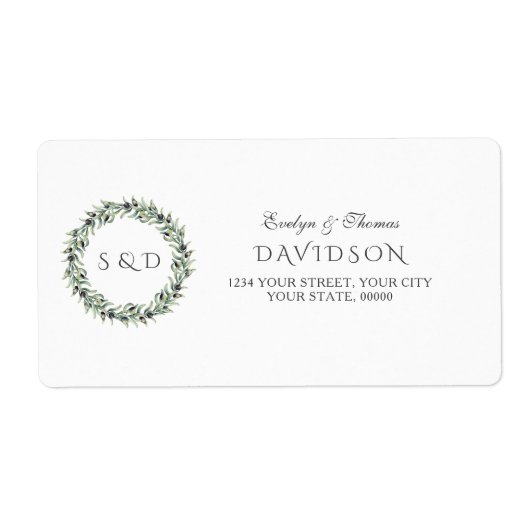 Olive Branches Wreath Wedding (Vorne)