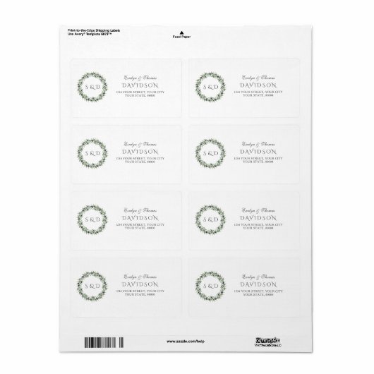 Olive Branches Wreath Wedding (Vorne)