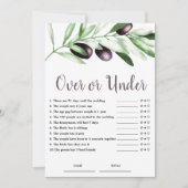 Olive-Brautparty Einladung (Vorderseite)