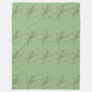 Olive Breeze Fleecedecke