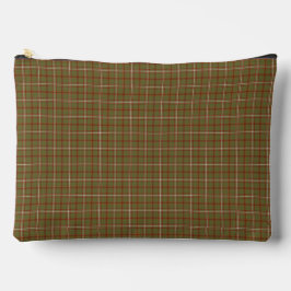 Olive Burgundy Plaid Classic Pattern Rustic Zubehörtasche