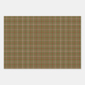 Olive Burgundy White Plaid Classic Geschenkpapier Set (Vorderseite 3)