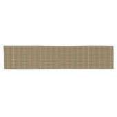 Olive Burgundy White Plaid Classic Table Runner Kurzer Tischläufer (Horizontal)