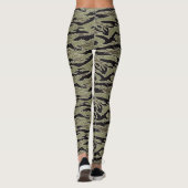 Olive Camouflage Frauen Leggings (Rückseite)