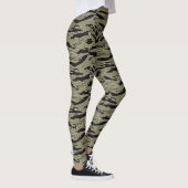 Olive Camouflage Frauen Leggings (Rechts)