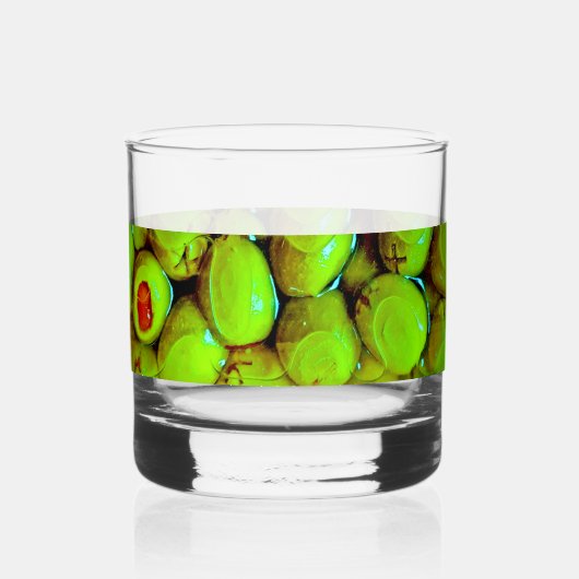 Olive Chorus Whiskyglas (Vorderseite)